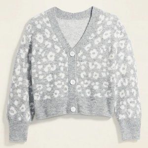 OLD NAVY LEOPARD CARDIGAN